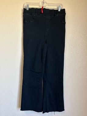 SPANX Black Wide Leg Jeans crop kick flare **As-Is